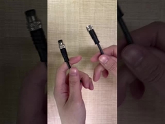 2 3 4 Conector de cabo impermeável de nylon metálico M8 Conexão de solda para sensor