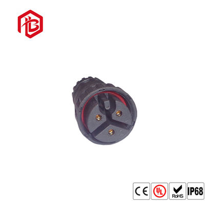 Male To Female Ip67 M23 Molded Cable Connector 3 Pin PA66 Nylon Material