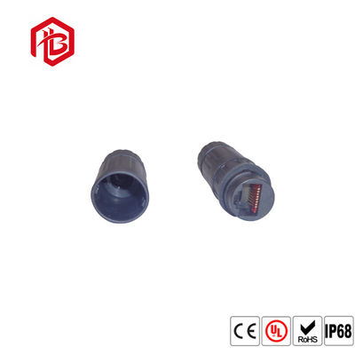 Comprar soquete impermeável do conector IP67 IP68 Front Panel Mount RJ45 de 8P 8C M19 RJ45 online manufacture