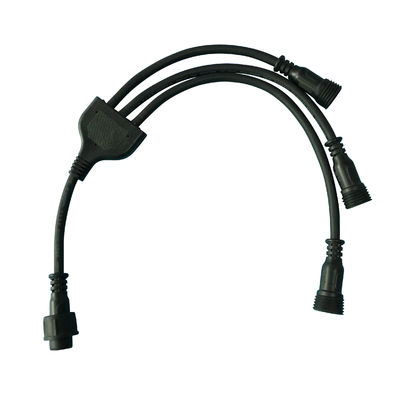 Comprar Maneira impermeável plástica do conector 3pin 3 de IP67 IP68 Y para 1 em 3 para fora das luzes do diodo emissor de luz online manufacture