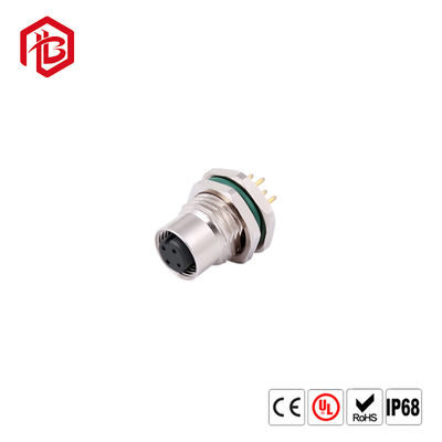 Comprar O parafuso de tomada fêmea masculino impermeável do conector do sensor M12 rosqueou o acoplamento 4 Pin 5 8 um tipo conectores do sensor online manufacture