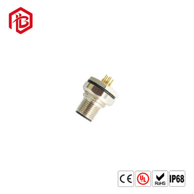 Comprar Conector impermeável do ângulo direito de Pin Aviation Assembly M12 do código 4 dos ethernet IP67 A/B/D online manufacture