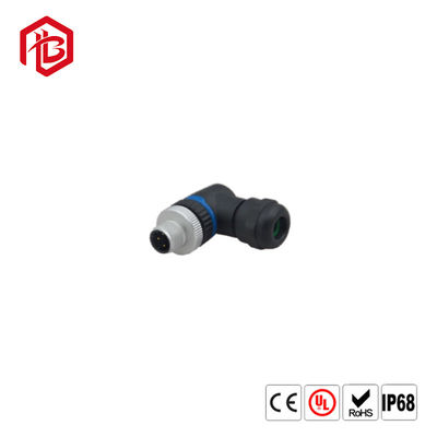 Comprar Conector de cabo impermeável elétrico do painel do conector de alimentação IP67 de ângulo direito de Bett M12 4pin online manufacture