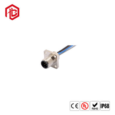 Comprar Homem elétrico impermeável industrial do conector IP67 M12 circular ao cabo moldando fêmea 3 4 5 8 12 pinos online manufacture