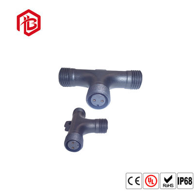 Comprar 2 3 4Pin 3 tipo preto masculino impermeável da maneira T do conector fêmea do PVC online manufacture