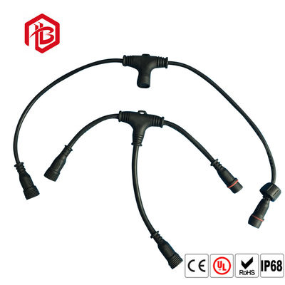 Comprar Tipo impermeável conector dos conectores T da luz de tira do diodo emissor de luz do fio do divisor online manufacture