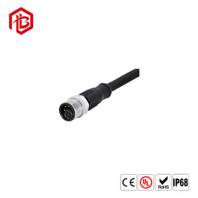 Comprar M12 moldou o homem angular adequado impermeável do conector de cabo/Jack plástico fêmea online manufacture