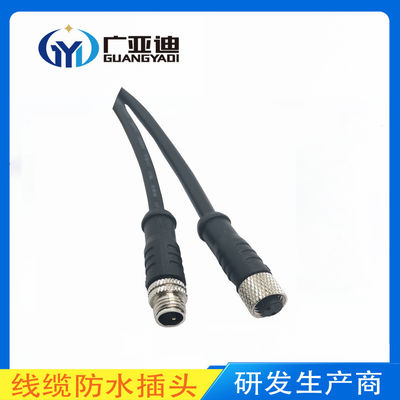 Comprar 2 3 4 Pin Cable Homem Fêmea M8 Conector Metálico Impermeável online manufacture