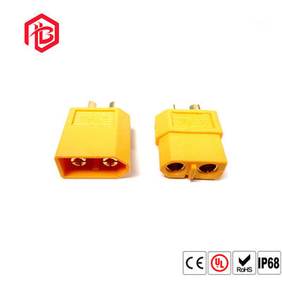 Comprar Conector de bateria de energia de ouro de latão revestido de nylon 12V XT60 XT90 Plug masculino Mulher Plug de bala de banana para RC Lipo Bateria FPV Drone online manufacture