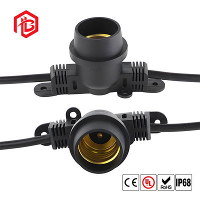 Comprar Wire Outdoor Socket Screw Base E27 Waterproof Holder with E27 Lamp Holder Base Holders Aerospace Grade Male/Female PCB Mount online manufacture