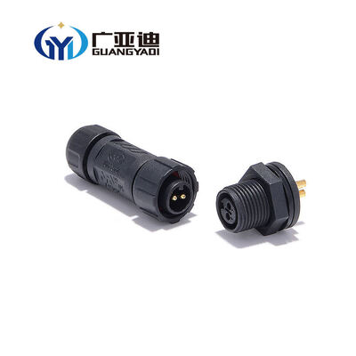 Comprar Montagem Plug masculino Soquete feminino IP68 Suporte de energia motorista Conector de fio elétrico M12 M16 M20 2Pin Conector circular à prova d'água online manufacture