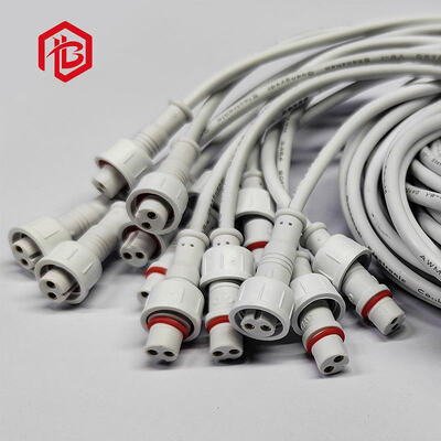 Comprar Customizado M11-M16 LED Street IP68 Impermeável Revestido em Ouro de cobre 14 AWG 2-5 Pin Homem Mulher Docking Extensão PVC Cordão de Energia online manufacture