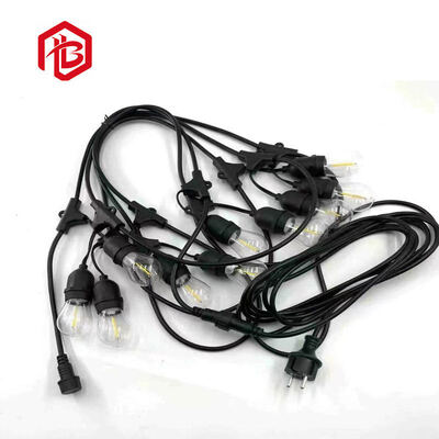 Comprar IP65 LED à prova d'água luzes de corda de exterior 48FT Iluminação branca quente colorida para jardim personalizável 3 anos 30000h vida cobre online manufacture