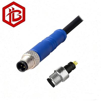 Comprar OEM ODM M5 4 Pin Contacto de cobre Casa de aço inoxidável Conector circular impermeável para sistemas de energia solar e aplicações de PC online manufacture