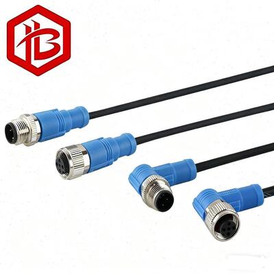 Comprar Conector Circular Metálico DIN IP68 à Prova d'Água A/B/D Código Plugue Reto/Cotovelo M8 M12 3 Pinos 4 Pinos 5 Pinos Sensor de Cabo online manufacture