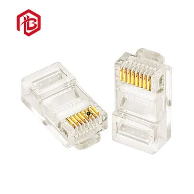 Comprar Conector de cabo de alimentação RF macho PCB RJ45 blindado UTP CAT5 de bronze fosforoso 24V IP65 de alto desempenho online manufacture