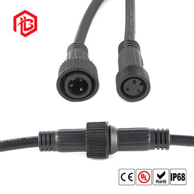 Comprar Conector elétrico preto de PVC à prova d'água BETT M23 IP68 para iluminação LED externa, 2 pinos macho/fêmea online manufacture