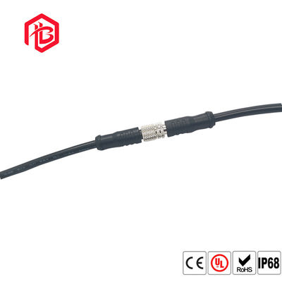 Comprar Conector fêmea masculino impermeável de nylon de cabo elétrico do núcleo do metal M8 3 online manufacture
