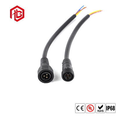 Comprar Fase do diodo emissor de luz que ilumina o conector de cabo impermeável branco preto do PVC online manufacture