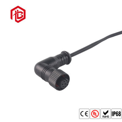 Comprar O tipo moldando automotivo M12 Waterproof o conector do ângulo direito online manufacture