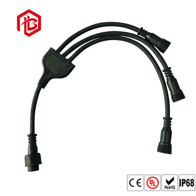 Comprar Diodo emissor de luz que ilumina o tipo 3 conector impermeável de Y do divisor do cabo do Pin online manufacture