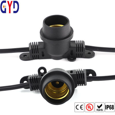 Comprar Conector de cabo subterrâneo do parafuso impermeável de poupança de energia do suporte da lâmpada E27 online manufacture