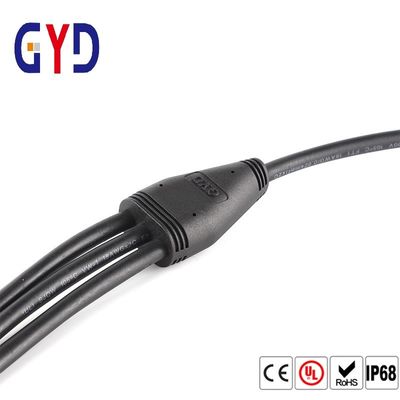 Comprar 3 branco impermeável elétrico do preto do conector de cabo do divisor da maneira IP67 online manufacture