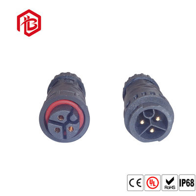 Comprar Do homem fêmea impermeável do conector circular de IP68 3Pins nylon de borracha do PVC para a iluminação do diodo emissor de luz online manufacture