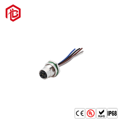 Waterproof Screw Connection M12 PG Type Female Cable Plug IP67 Plastic Shell M12 4pin Connector