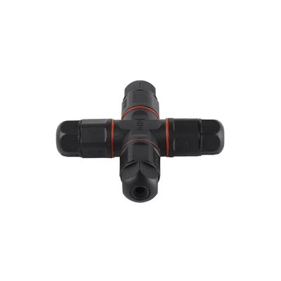 Factory Outdoor 4 Way X Type IP68 Waterproof Copper Submersible Electrical Cable Joint Solar Power System Wire Connections