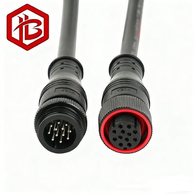 High Quality Waterproof Electrical Wiring Connectors M12 METAL PLUG 2 3 4 5 6  7 8 Pins