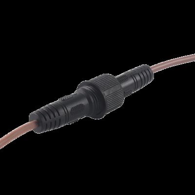 M15 IP65 Waterproof 16A Connectors 2pin Male Female Aerospace RF PVC Copper Contact Material Nylon Housing Power Wire
