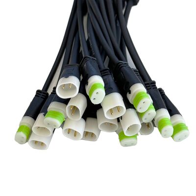 Q17P LARGE FAT PLUG Waterproof Led Rock Light Splitter Pure White Rgbw Car Rock Light Connector Extension Wire Led Rock Light