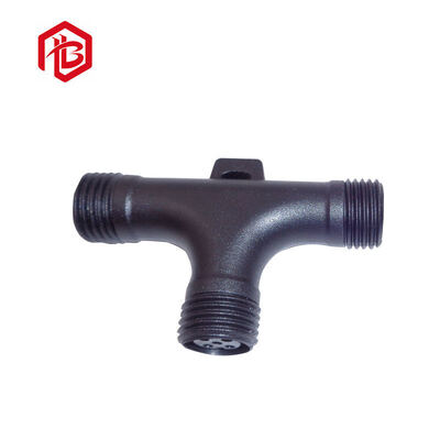 Spiral Tooth T Type 2-4 Pin Copper Contact Waterproof Connector for PCB FPC Solar Power Systems Male/Female Cable Connection