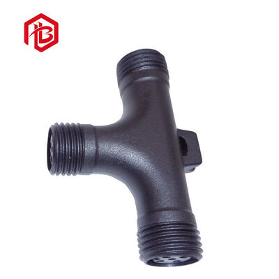 Spiral Tooth T Type 2-4 Pin Copper Contact Waterproof Connector for PCB FPC Solar Power Systems Male/Female Cable Connection