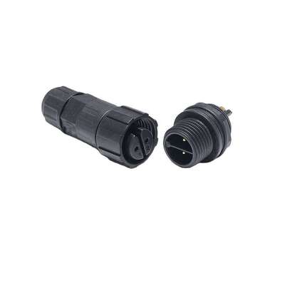 IP68 Waterproof LED Outdoor Lighting Connector Cable Aerospace UHF 3-Way 2/3/4-Pin T-Type Screw Fixing Copper Contact Material