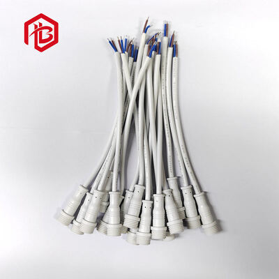 Customized M11-M16 LED Street IP68 Waterproof Gold Plated Copper 14 AWG 2-5 Pin Male Female Docking Extension PVC Power Cord