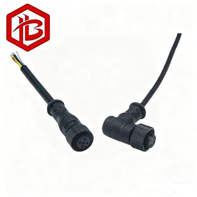 M12RIGHT-ANGLED ELBOW Male/Female UHF RF PCB Power Adapter 2-8 Pin Connector with IP68 Rating