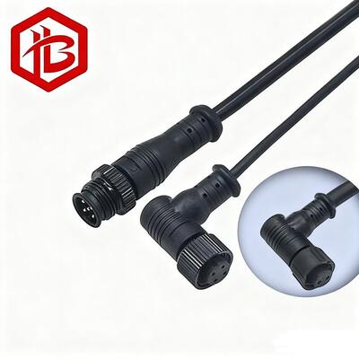 M12RIGHT-ANGLED ELBOW Male/Female UHF RF PCB Power Adapter 2-8 Pin Connector with IP68 Rating