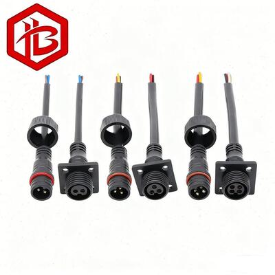 M15 FLANGED Waterproof Plug Male/Female Panel Mount Cable Connector 2-4Pin IP68 for PCB RF Street Light Project