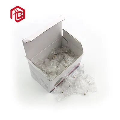 High Performance CAT5 UTP Modular Plug Male/Female Cat5e Cat6 8p8c Shielded Pass Ethernet RJ45 PCB RF Power Cable Connector