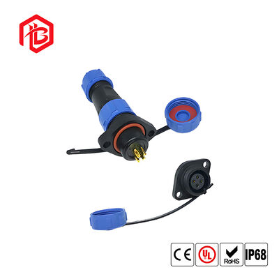 SP13F FLANGE SERIES AVIATION PLUG Copper Housing IP68 Waterproof 13A Rated Male/Female Cable Connector Power