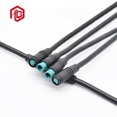 M8 2Pin Nylon IP68 Homem Mulher Bicicleta Elétrica Conector de cabo à prova de água