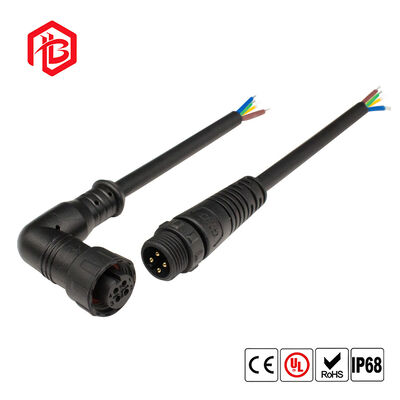 M12RIGHT-ANGLED COTOVELO À Prova D 'Água Conector Macho/Fêmea Cobre 6A para Aplicações Aeroespaciais de Microondas
